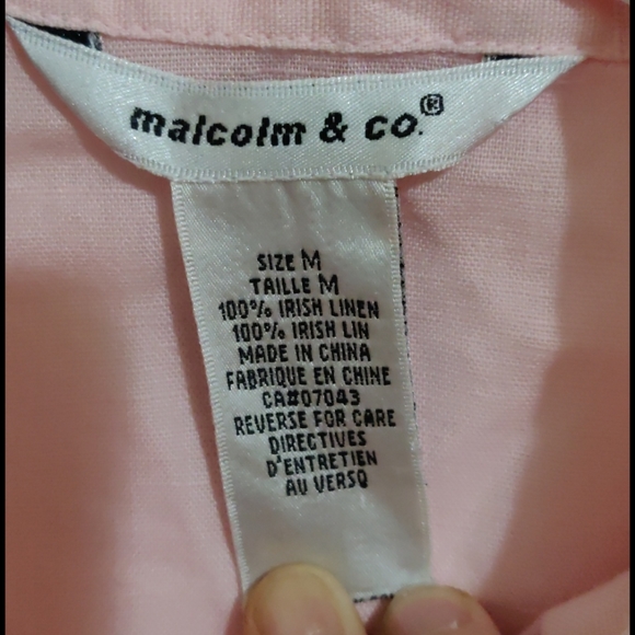 100% Irish linen sleeveless blouse, embroidery - Picture 3 of 5